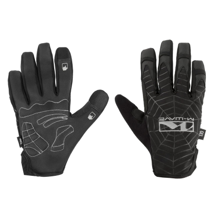 Echipamente - M‑Wave Spider Web Full Finger Gloves Black (L)