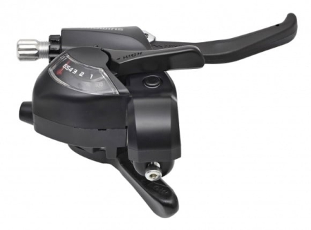 Piese - Maneta schimbator/frana Shimano ST-EF41-6R dreapta 6V 2050mm 2 degete v-brake negru vrac