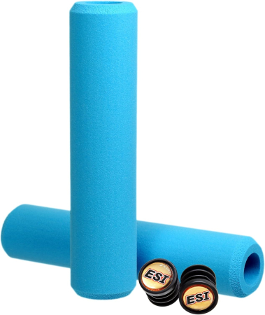 Piese - Mansoane ESI Grips Racers Edge, MTB, Aqua, 130mm, ⌀32