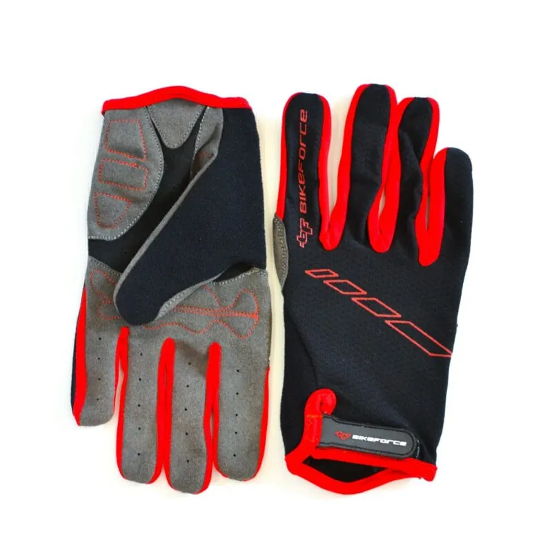 Echipamente - Manusi BIKEFORCE Enduro red-black S