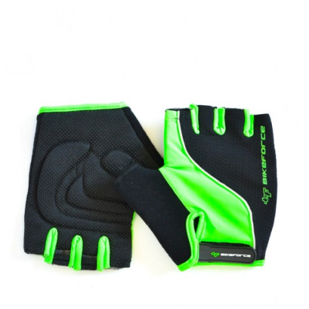 Echipamente - Manusi BikeForce Slipy Verde/Negru - Marime S
