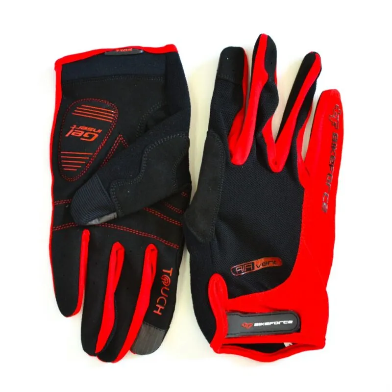 Echipamente - Manusi BIKEFORCE Trail red-black L