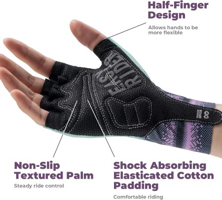 Manusi Ciclism Rockbros Dama, Mov, Marimea M [4]