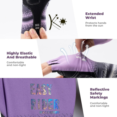 Manusi Ciclism Rockbros Dama, Turcoaz, Marimea S [3]