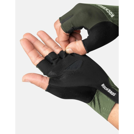 Mănuși Rockbros, verzi, Road2Sky, M [3]