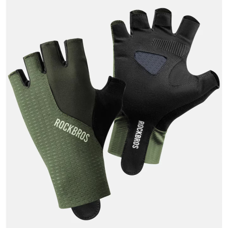 Echipamente - Mănuși Rockbros, verzi, Road2Sky, M