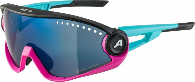 Ochelari - Ochelari de bicicletă Alpina 5w1ng albastru/magenta/negru mat