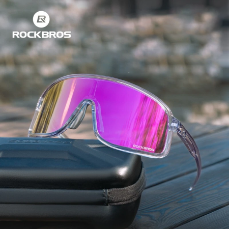 Echipamente - Ochelari de soare ROCKBROS polarizați/ fotocromatici, ochelari de ciclism rezistenți la vânt