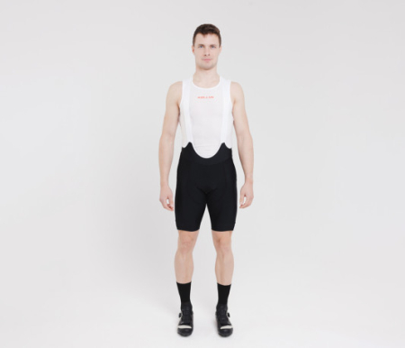 Echipamente - Pantaloni scurți de ciclism KLS cu bretele și bazon (negru, mărimea L)