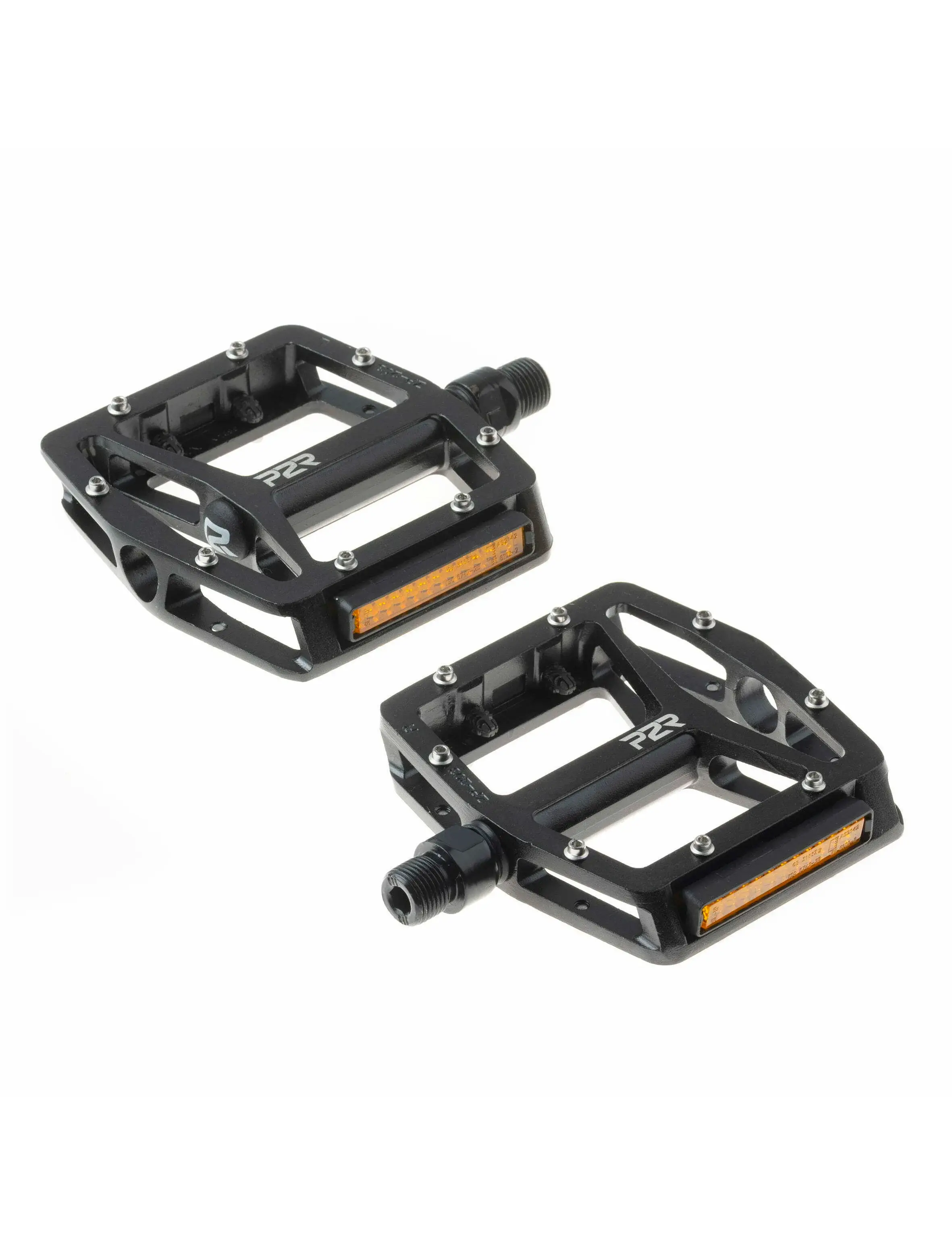 Pedale - Pedale Mtb/Bmx Alu P2R Flatman 20 Spr, Negru