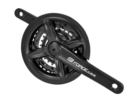 Angrenaje pedaliere - Pedalier Force C8.5 Al 42/34/24T 175 mm negru