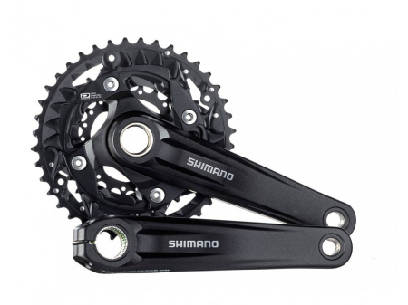 Angrenaje pedaliere - Pedalier Shimano FC-MT500, 10s., 40/30/22t., 175mm, black, w/o CG