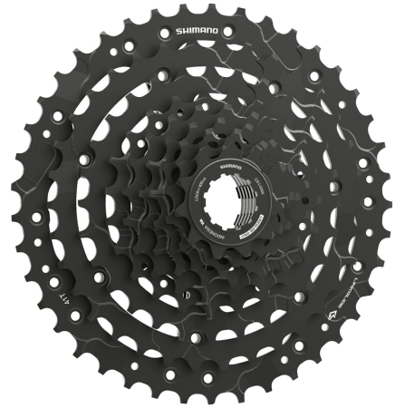 Piese - Pinioane Bicicleta Casetate Shimano Cues CS-LG300-9 - 11-41T, 9 Viteze, Negru