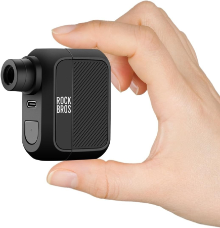 Accesorii - Pompă electrică Rockbros Mini, 100 PSI, portabilă, 63,7x61,7x31mm, cu incarcare rapidă