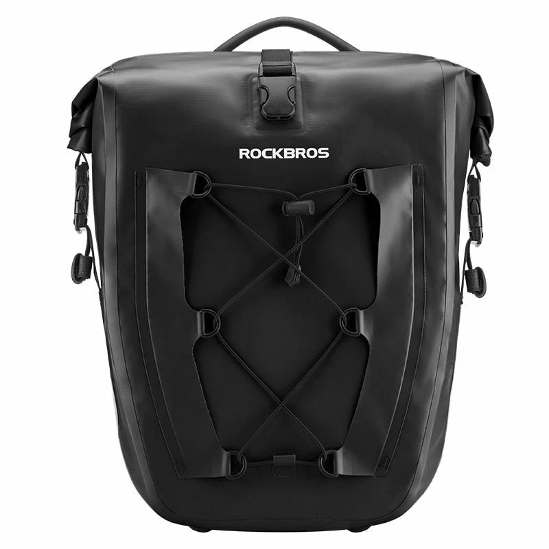 Accesorii - ROCKBROS Geantă pentru bicicletă 25L-32L, prindere laterala 100% impermeabilă, negru