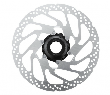 Disc frana - Rotor pt. frana pe disc Shimano RT-EM300-L 203mm incl. piulita de strangere canal intern si extern