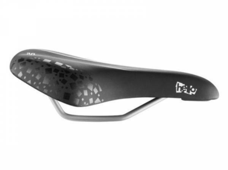 Sei bicicleta - Sa Selle Royal Hello, junior/unisex, steel silver rail, clip compatible, black