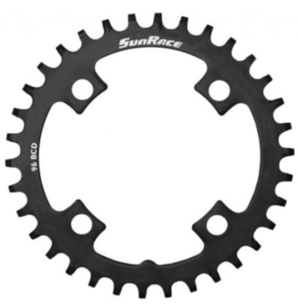 Angrenaje pedaliere - SunRace Crmx chainring BCD-96 mm steel 32T black