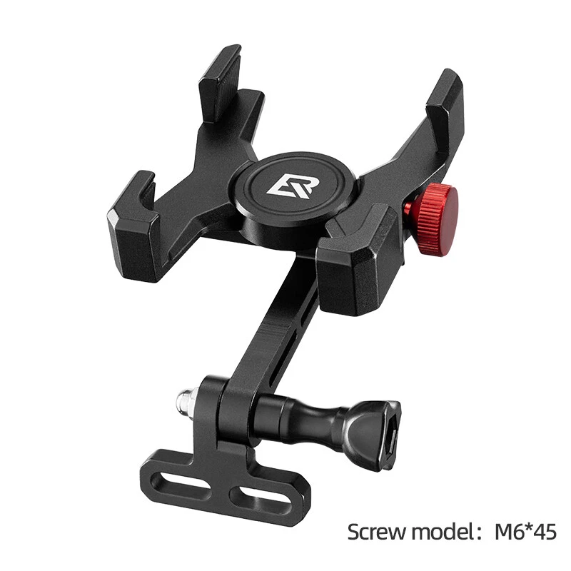 Accesorii - Suport telefon in X, Rockbros, aluminiu, negru