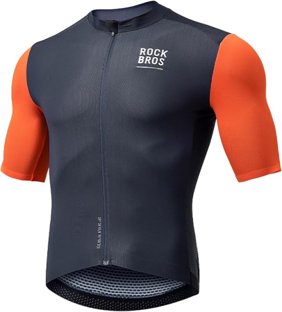 Echipamente - Tricou de ciclism Rockbros bărbați, cu mânecă scurtă, cu uscare rapidă, pentru biciclete de șosea, MTB, XL