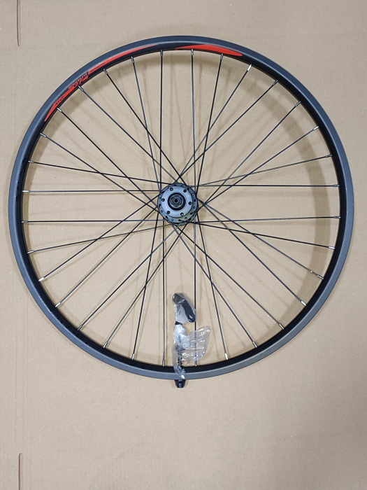 Roata Spate (26") Kross Level Disc, Negru/Rosu, Caseta Shimano HG [2]