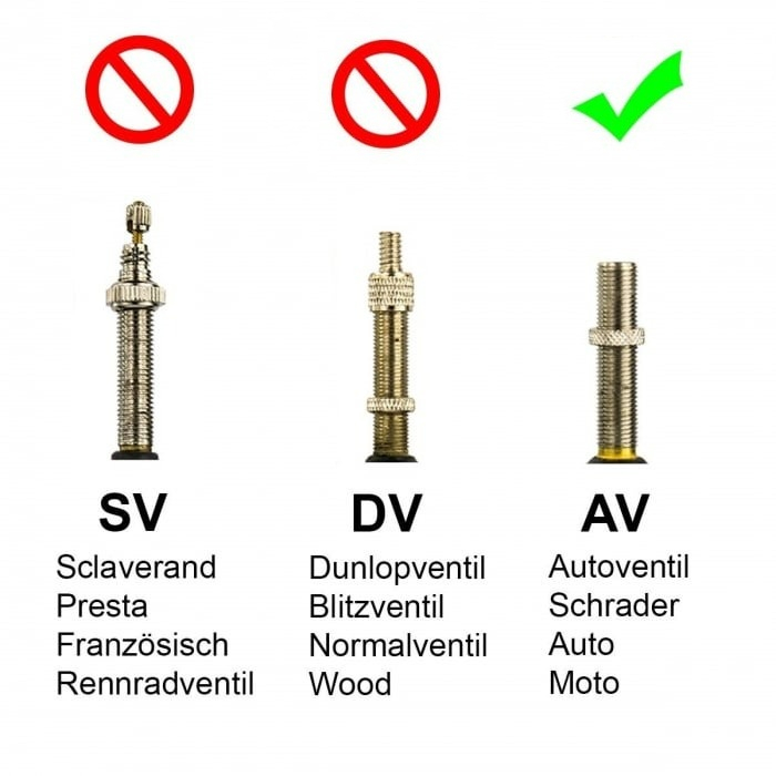 Camera (27.5"/29") Schwalbe AV40 Light (Valva Auto 40mm), vrac [2]