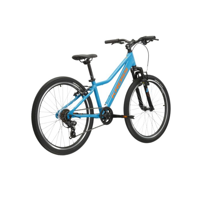 Bicicleta Copii Kross Hexagon JR 1.0, 24x12, Bleu/Oranj [2]