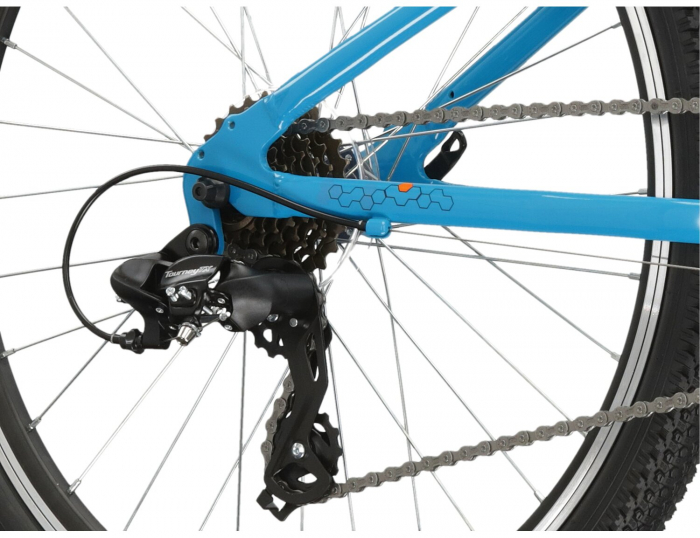 Bicicleta Copii Kross Hexagon JR 1.0, 24x12, Bleu/Oranj [5]