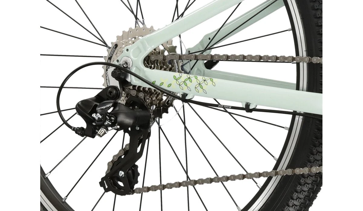 Bicicleta Copii Kross Lea JR 1.0, 24x12, Menta/Galben [5]