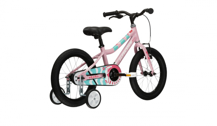 Bicicleta Copii Kross Mini 4.0, 16x10, Roz/Alb/Turcoaz [2]