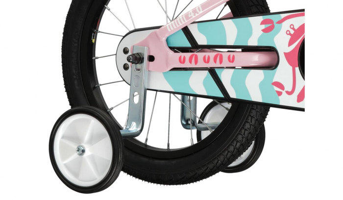 Bicicleta Copii Kross Mini 4.0, 16x10, Roz/Alb/Turcoaz [5]