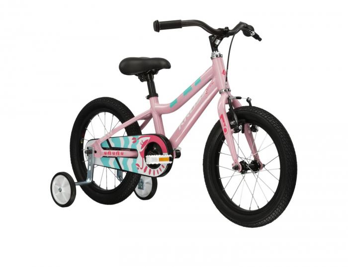Bicicleta Copii Kross Mini 4.0, 16x10, Roz/Alb/Turcoaz [3]