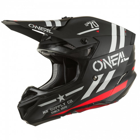 Casca Integrala O'Neal 5SRS Polyacrylite Squadron V.22, Negru/Gri, casca fullface, casca cu barbie [1]
