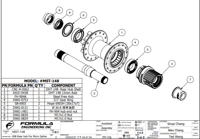 Formula FH-903/FH-904 - Freehub MicroSpline pentru pinioanele Shimano 12v [2]