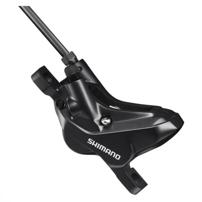 Frana Disc Fata Shimano Alivio Maneta BL-MT401(Stanga) Etrier BR-MT420 4 pistoane Conducta 95cm Asamblata sau JKIT [1]
