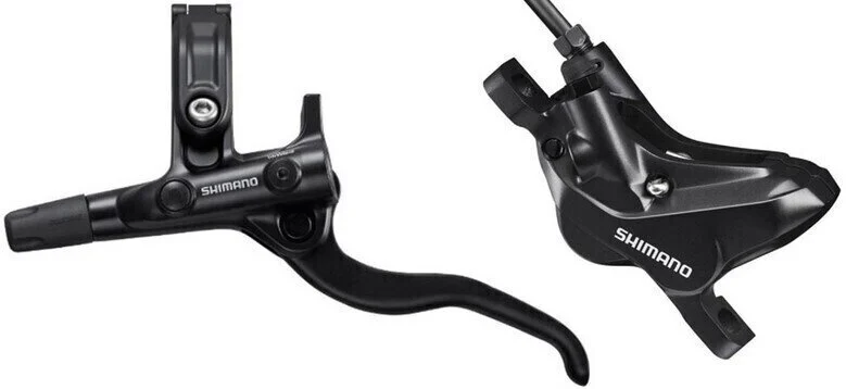 Frana Disc Fata Shimano Deore, 4 pistoane, Maneta BL-M4100(Stanga), Etrier BR-MT420, Conducta 95cm, Asamblata [1]