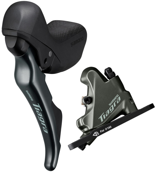 Frana Disc Fata Shimano Alivio Maneta BL-MT401(Stanga) Etrier BR-MT410 Conducta 75cm Asamblata [1]