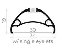 Roata Spate (29") RODI TRYP30,  Boost 12x148mm, Caseta Shimano HG [6]