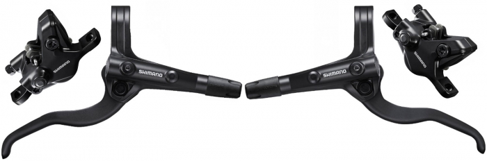 Set frane disc hidraulice fata-spate Shimano Alivio Manete BL-MT401, Etrieri BR-MT410 [1]