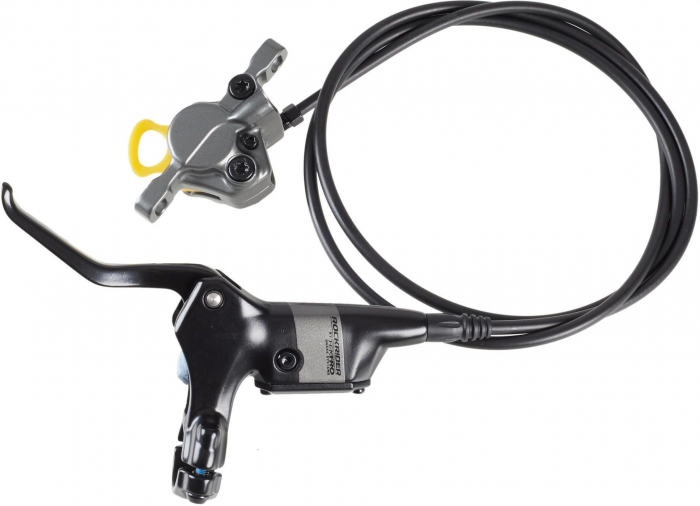 Set Frane Disc TEKTRO TKD32, Negru/Gri, Conducta 75/150cm, Maneta 2 degete, Logo Rockrider [1]