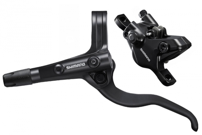 Frana Disc Fata Shimano Alivio Maneta BL-MT401(Stanga) Etrier BR-MT410 Conducta 75cm Asamblata [1]