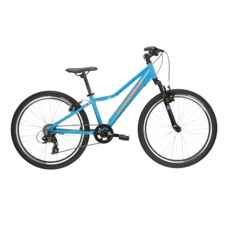 Biciclete - Bicicleta Copii Kross Hexagon JR 1.0, 24x12, Bleu/Oranj