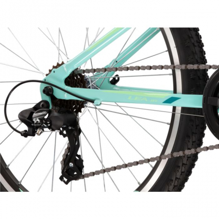 Bicicleta Copii Kross Lea JR 1.0, 24x12, Turcoaz/Verde [4]
