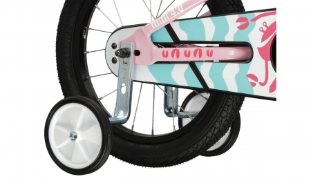 Bicicleta Copii Kross Mini 4.0, 16x10, Roz/Alb/Turcoaz [4]