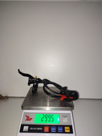 Frana Disc Fata Shimano Deore, 4 pistoane, Maneta BL-M4100(Stanga), Etrier BR-MT420, Conducta 95cm, Asamblata [1]