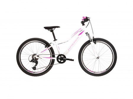 Biciclete pentru Copii - Kross Lea JR 1.0 Alb/Roz (24x12)