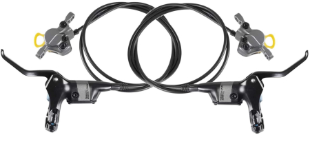 Set Frane Disc TEKTRO TKD32, Negru/Gri, Conducta 75/150cm, Maneta 2 degete, Logo Rockrider [2]