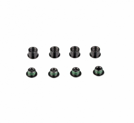 Pedalier - SRAM Set 4 Suruburi Foaie Angrenaj - Negru