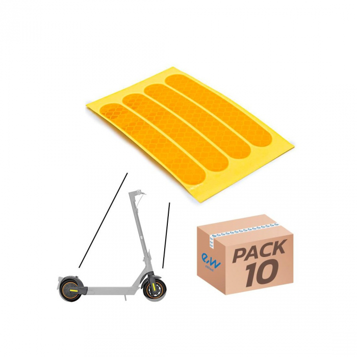 Autocolant reflectorizant galben pentru Max G30 - set 10 bucati [3]
