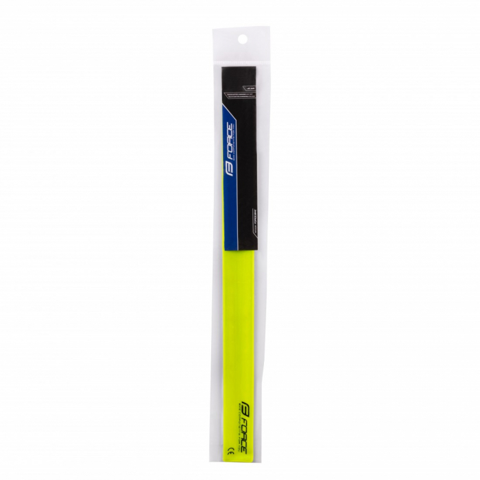 Banda reflctorizanta retractibila Force 38 cm galbena [2]